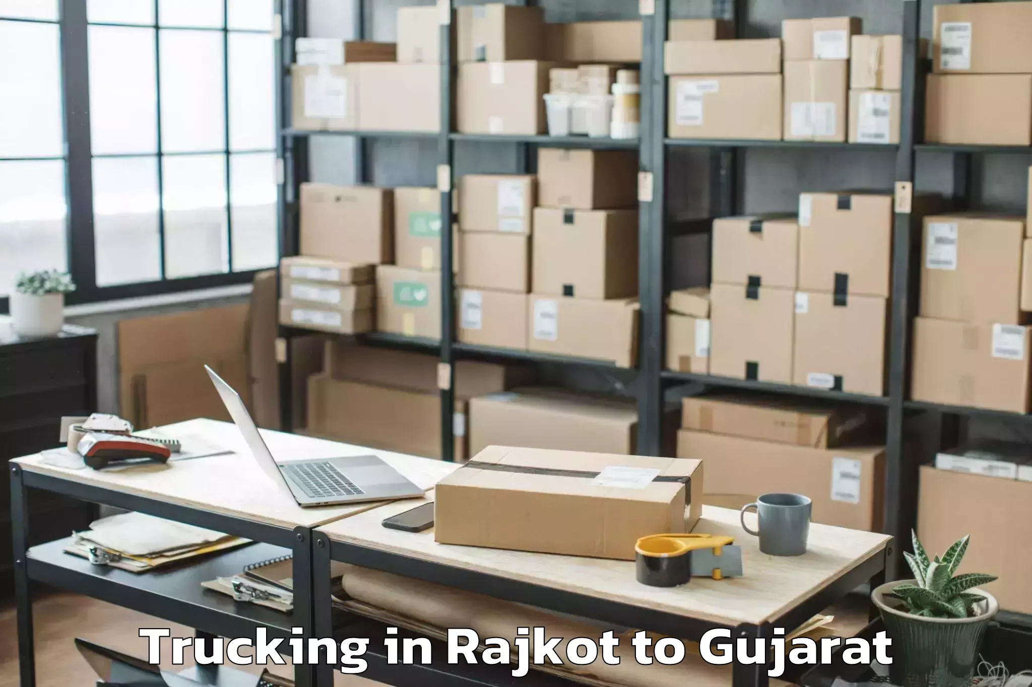 Book Rajkot to Tilakvada Trucking Online